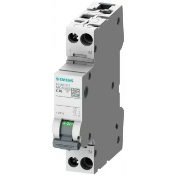 Siemens SENTRON 5SL6010-6 Miniature Circuit Breaker, 1P+N, C10, 230V, 6kA