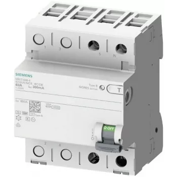 Siemens SENTRON 5SV3321-4 RCD type B, 16 A, 30 mA, 2-pole, 230 V, short-time delayed