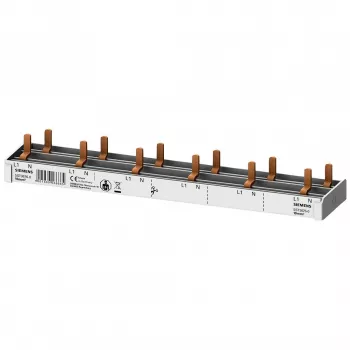 SIEMENS 5ST36760 pin busbar 10mm² 1P+N 12 modules, 6 AFDD + 6 components