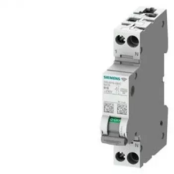 Siemens 5SL60166MC 2-Pole 16 A C-Curve Miniature Circuit Breaker, 6 kA