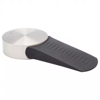 Wagner Design Yourself EH 5116 Door Stop, Zinc Die-Cast with Rubber Buffer, Ø 50 mm, Matt Nickel 15511611