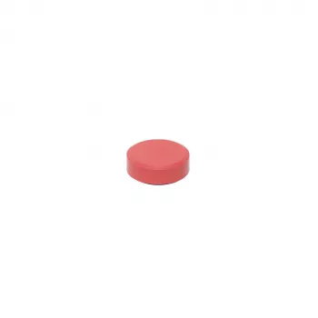 Maul MAULpro Recycling round disc magnets, 29 mm x 11 mm, red, 20 pieces 6177325