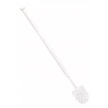 Haug Bürsten 6390 Accessible Toilet Brush, White Plastic, Extended Handle