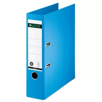 LEITZ 180° lever arch file A4 80 mm light blue cardboard 1007-00-30
