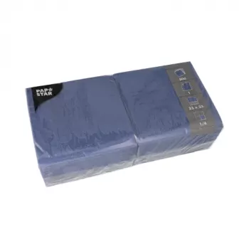 PAPSTAR Dark Blue Paper Napkins 1-ply 33 x 33.3 cm 500 Pieces (82903)