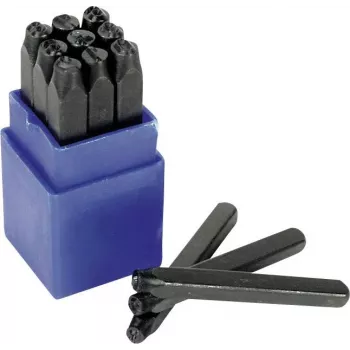 Brüder Mannesmann 9-Piece Number Stamp Set 10 mm (245-10)
