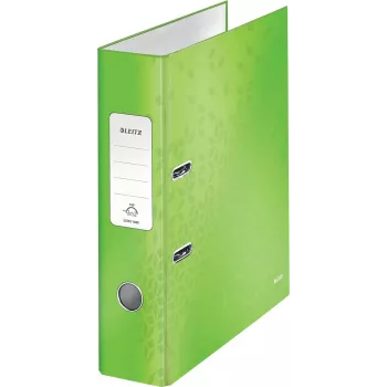 Leitz 180° WOW A4 file folder with lever mechanism, round ring, cardboard, green, 600 sheets, 80 g/m² (10050054)