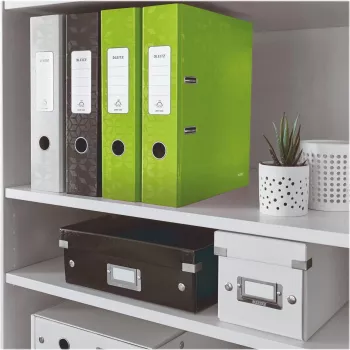 Leitz 180° WOW A4 file folder with lever mechanism, round ring, cardboard, green, 600 sheets, 80 g/m² (10050054)