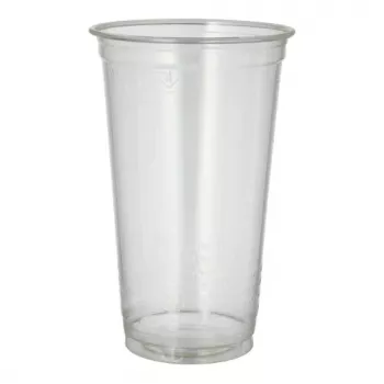 PAPSTAR pure PLA Cold Drink Cup, 0.5 l, Ø 9.5 cm, Crystal Clear, 60 Pieces (87487)