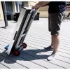 BRÜDER MANNESMANN Aluminium Sack Truck 90 kg, Extendable Handle 720–1090 mm, Foldable, Silver/Black (099-T)