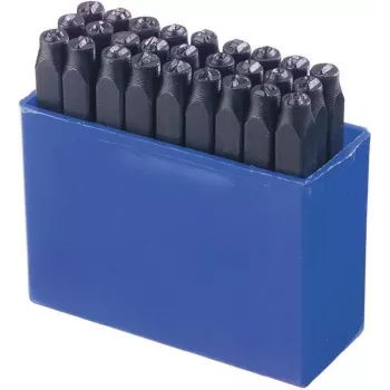 Brüder Mannesmann 27-Piece Letter Punch Set 3 mm (243-B-3MM)