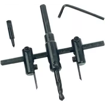 Brüder Mannesmann Adjustable Circle Cutter 30-120 mm with HSS Blades (537)