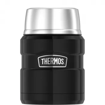 THERMOS SK Food Jar Insulated Food Container Black/Silver 470 ml 4001233047