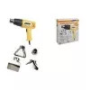 BRÜDER MANNESMANN Heat Gun 2000 W, 2 Temperature Settings, 300 l/min Airflow, 550 °C Max., Ergonomic Softgrip 49500