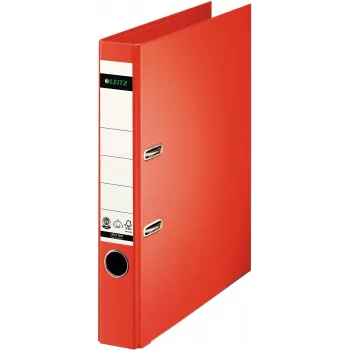 LEITZ 180° Lever Arch File A4 50 mm Light Red Board 1008-00-20