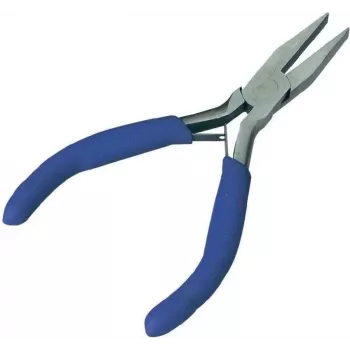 Brüder Mannesmann Electronics Flat Nose Pliers 10806, 125 mm, Red/Black