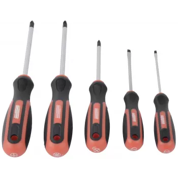 Brüder Mannesmann 12-Piece Screwdriver Set Slotted, Phillips & Pozidriv M11305