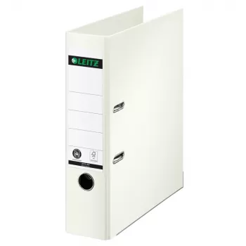 LEITZ 180° Lever Arch File A4 80 mm White Paper Cover 1007-00-01