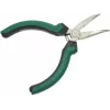 BRÜDER MANNESMANN GREEN LINE Electronics Bent Needle Nose Pliers 125 mm, Tool Steel, Green/Silver/Black M 1070-5