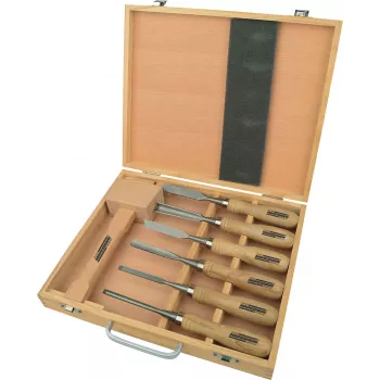 Brüder Mannesmann 7-Piece Wood Carving Set M66107