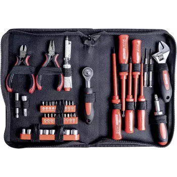 Brüder Mannesmann 45-Piece 1/4-Inch Socket and Bit Set M29044