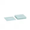 Zeller 26232 Coaster Set, 4-Piece, Glass, Transparent