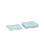 Zeller 26232 Coaster Set, 4-Piece, Glass, Transparent