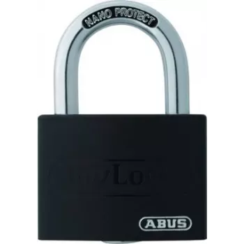 ABUS myLock T65AL/40 Black Padlock 40 mm Aluminium Body Hardened Steel Shackle 802867