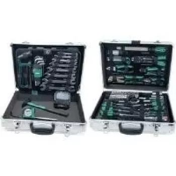 Brüder Mannesmann 108-Piece Aluminium Tool Case, Silver 29075