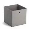 Zeller 14110 Non-Woven Fabric Storage Box, 30 L, 32 x 32 x 32 cm, Grey