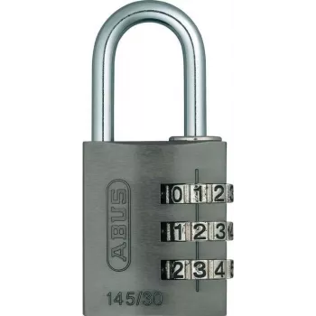 ABUS 466229 Solid Brass Padlock with Hardened Steel Shackle, 30 mm, Keyed Different, 2 Keys