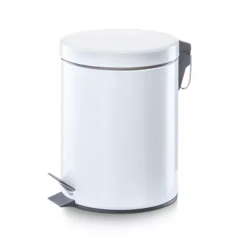 Zeller Kick Pedal Bin 5 L White 18700