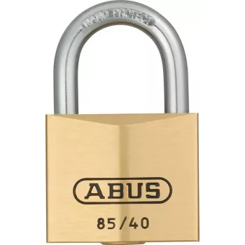 ABUS 85/40 Brass Padlock with Hardened Steel Shackle, 40 mm, Keyed Alike, 2 Keys 806308