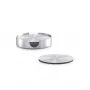 Zeller Present Stainless Steel Coaster Set, Silver, 7 Pieces, 10 cm 27239