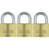 ABUS 82 Series Brass Padlock Set, Keyed Alike, 45 mm Body, 3-Pack 11825 8