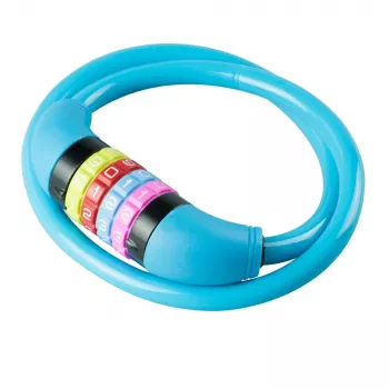 BURG WÄCHTER Cable Bicycle Lock 210 C 65 BOYS, Light Blue, 650 mm 39540