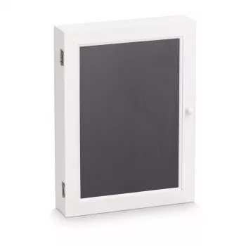 Zeller Key Cabinet with Writing Board White with 6 Hooks (15124)