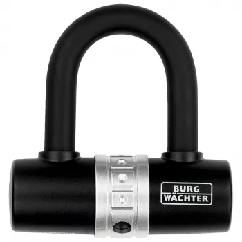 BURG WÄCHTER U-Lock Bicycle Lock 1480 HB, Black, 14 mm Shackle, 43 mm Width, 55 mm Height 1471