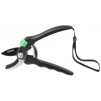 BRÜDER MANNESMANN anvil garden shears M63100, black/green, non-stick coated blade, 20 mm cutting capacity