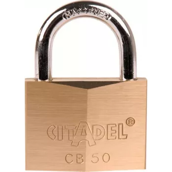 ABUS 40 mm Solid Brass Padlock with Hardened Steel Shackle - Keyed, 2 Keys (238345)