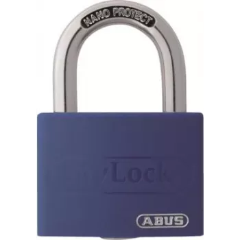 ABUS myLock T65AL/40 Blue Aluminium Padlock with Hardened Steel Shackle 802829
