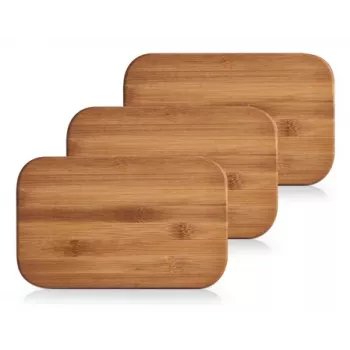 Zeller Bamboo Chopping Board Set, Brown, 3-Piece (25260)