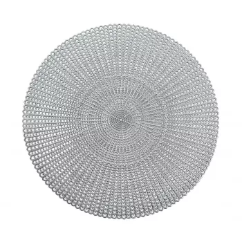 Zeller 6-Piece Silver Placemat with Cutouts (27002)