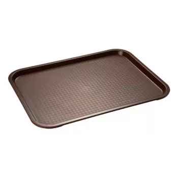 APS Fast-Food Tray 450 x 355 mm, Brown Polypropylene, 20 mm High (542)