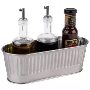 APS UTENSILO Cutlery Holder, Stainless Steel 18/10, Matt Polished, Stackable, Dishwasher-Safe, 1 Piece 11752
