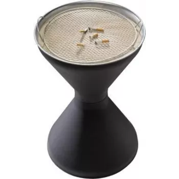 APS DIABOLO 574 Ashtray Galvanised Steel, 60 cm Height, 40 cm Diameter, 1.5 kg Sand Included