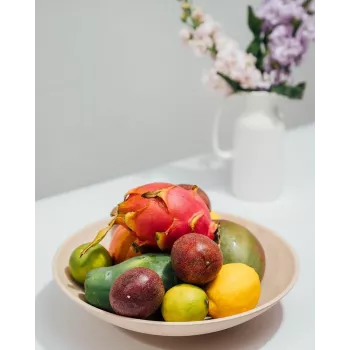 APS NERO deep plate 300 mm sand melamine, stackable, dishwasher-safe, heat-resistant (1 piece) 85415