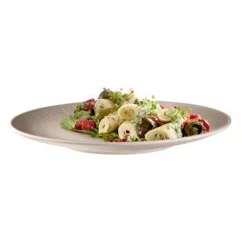 APS NERO flat dinner plate 330 mm sand melamine stackable dishwasher-safe heat-resistant (85405)