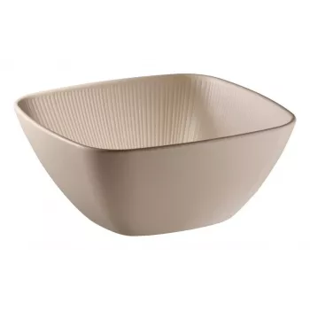 APS NERO square serving tray 250 x 250 mm sand melamine stackable dishwasher-safe heat-resistant 85417