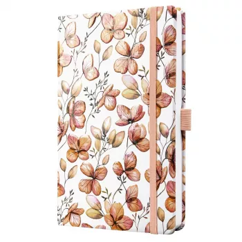 SIGEL Jolie Clover Blush A5 lined notebook, hardcover, 174 pages, apricot/coral/red JN363